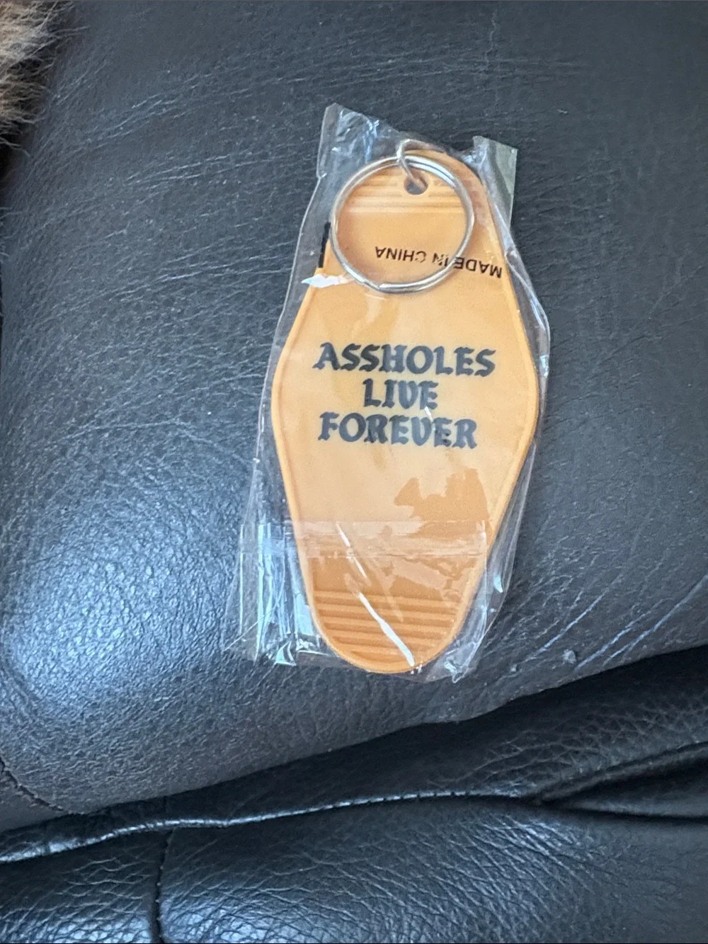 Retro Orange 'I'm a Fuckin Lady' Keychain
